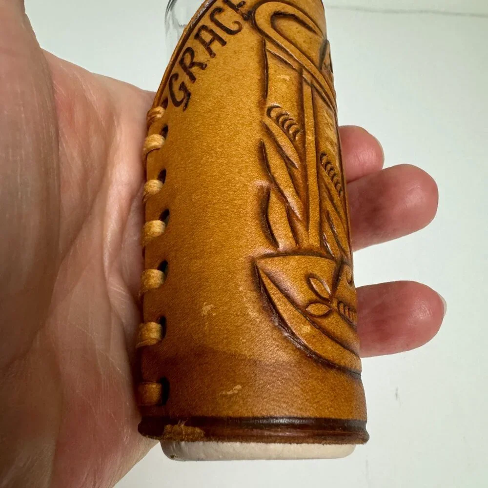 Durango Mexico Tequila Shot Glass Leather Wrapped 4